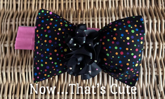 Image of Happy Time Dots Puffy Bow Headband 