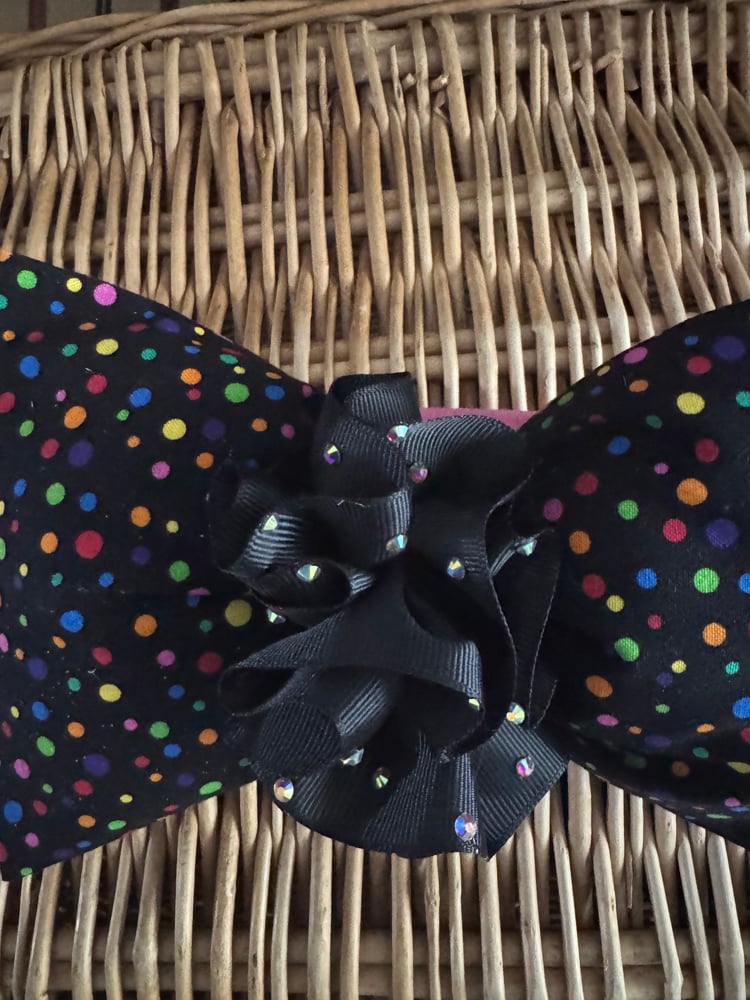 Image of Happy Time Dots Puffy Bow Headband 