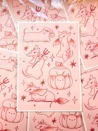Image 4 of Spooky Sausages A4 Print