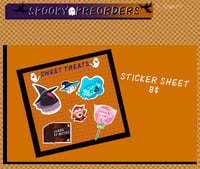 Sweet treats sticker sheet