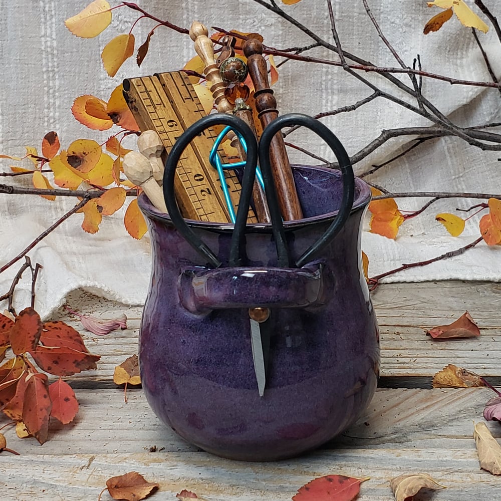 Image of Small Crafter's Catch-all with Bonsai Snips: Huckleberry (Purple)