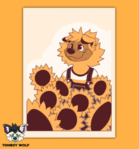 Sunflower Pup Matte Print