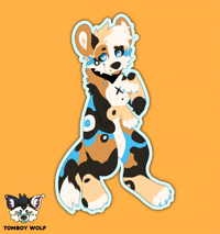 Image 1 of Finnegan Blue Sticker