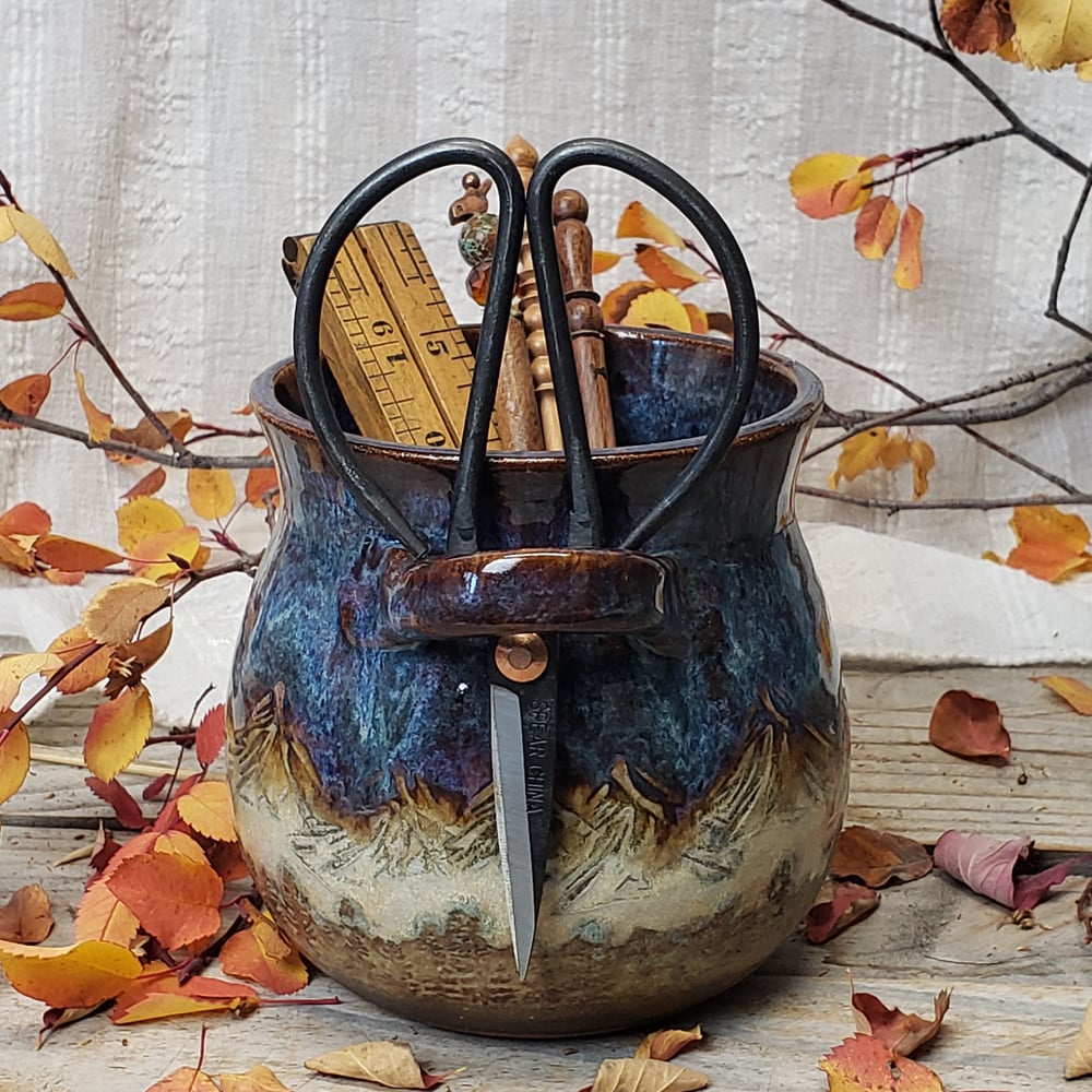 Image of Medium Crafter's Catch-all with Bonsai Snips: Nestled in the Woods #2