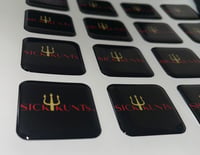 4pck 3D Epoxy Stickers