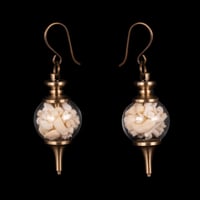 "Vivienne" Bone Orb Earrings