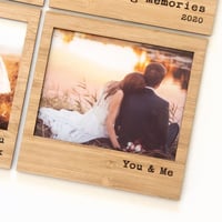 Image 1 of Magnetic Photo Frame. Anniversary Gift. Photo Fridge Magnet. 