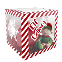 Candy Stripe 'Elf Delivery' Box