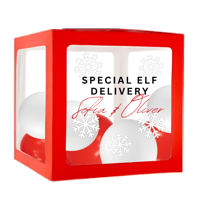 Image 2 of Personalised Red 'Special Elf Delivery' Box