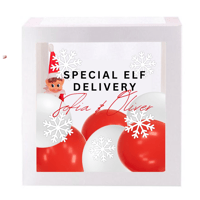 Image 1 of Personalised White 'Special Elf Delivery' Box