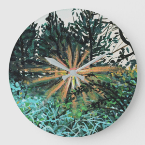 Image of Light Blossom Acrylic Glass Clock
