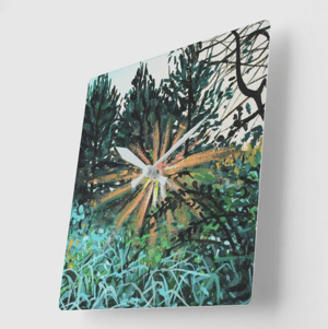 Image of Light Blossom Acrylic Glass Clock