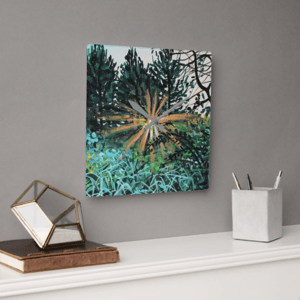 Image of Light Blossom Acrylic Glass Clock