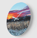 Break Of Day Acrylic Glass Clock