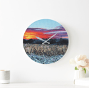 Break Of Day Acrylic Glass Clock
