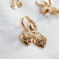 Image 1 of Goldie Hoops - Heart