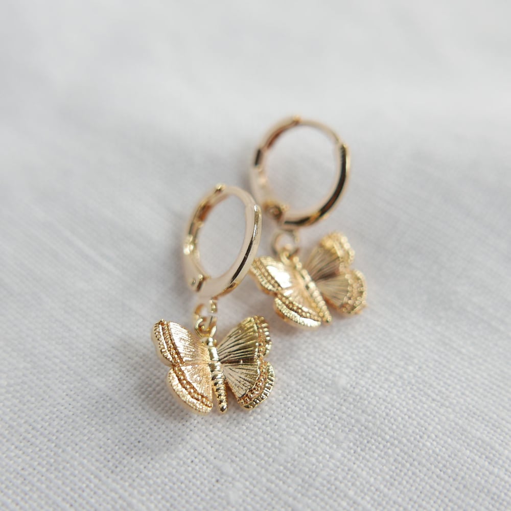 Image of Sun Butterfly Earrings