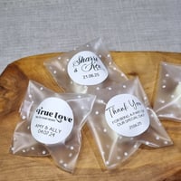 Image 1 of Wax Melt Wedding Favours - Polka Dot Pouches