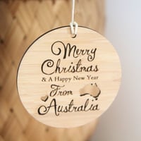 Image 4 of Australia Christmas Decoration. Australian Made Gift. Christmas Tree Ornament. Australia Souvenir.