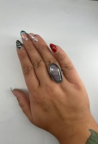 Image 2 of Lavender Jade Coffin Ring