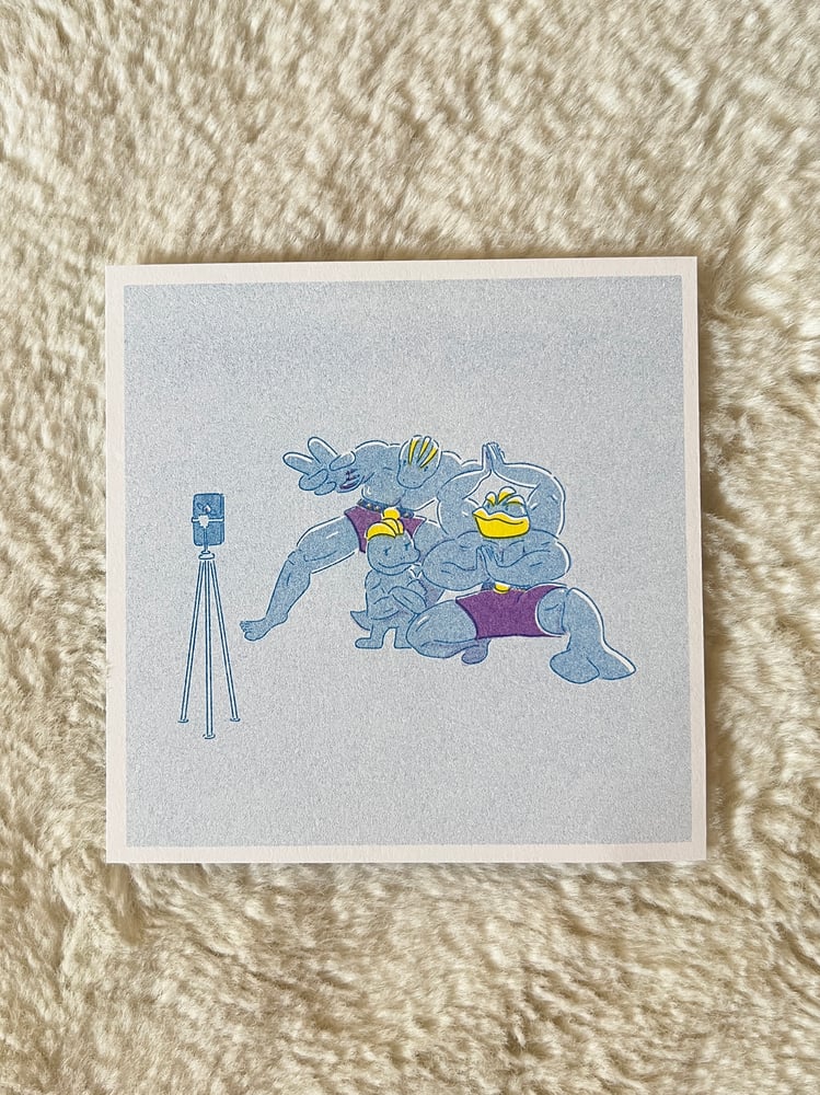 Image of Ma-Squad Gym Selfie Risograph