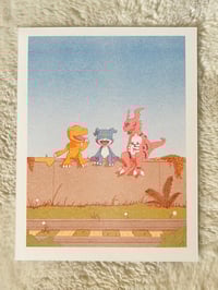 Digimon Main Trio Risograph