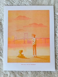 "What Will You Do Tomorrow?" Tai + Agumon Risograph