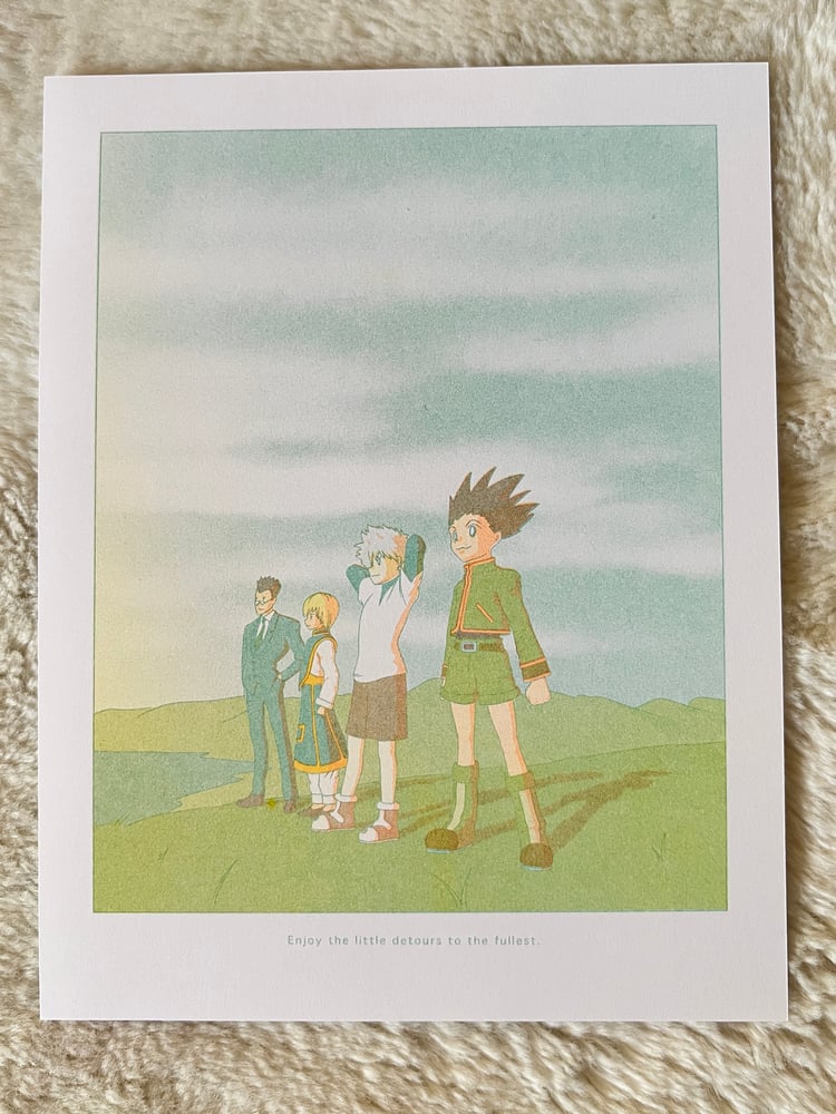 Image of "Little Detours" Hunter x Hunter Risograph