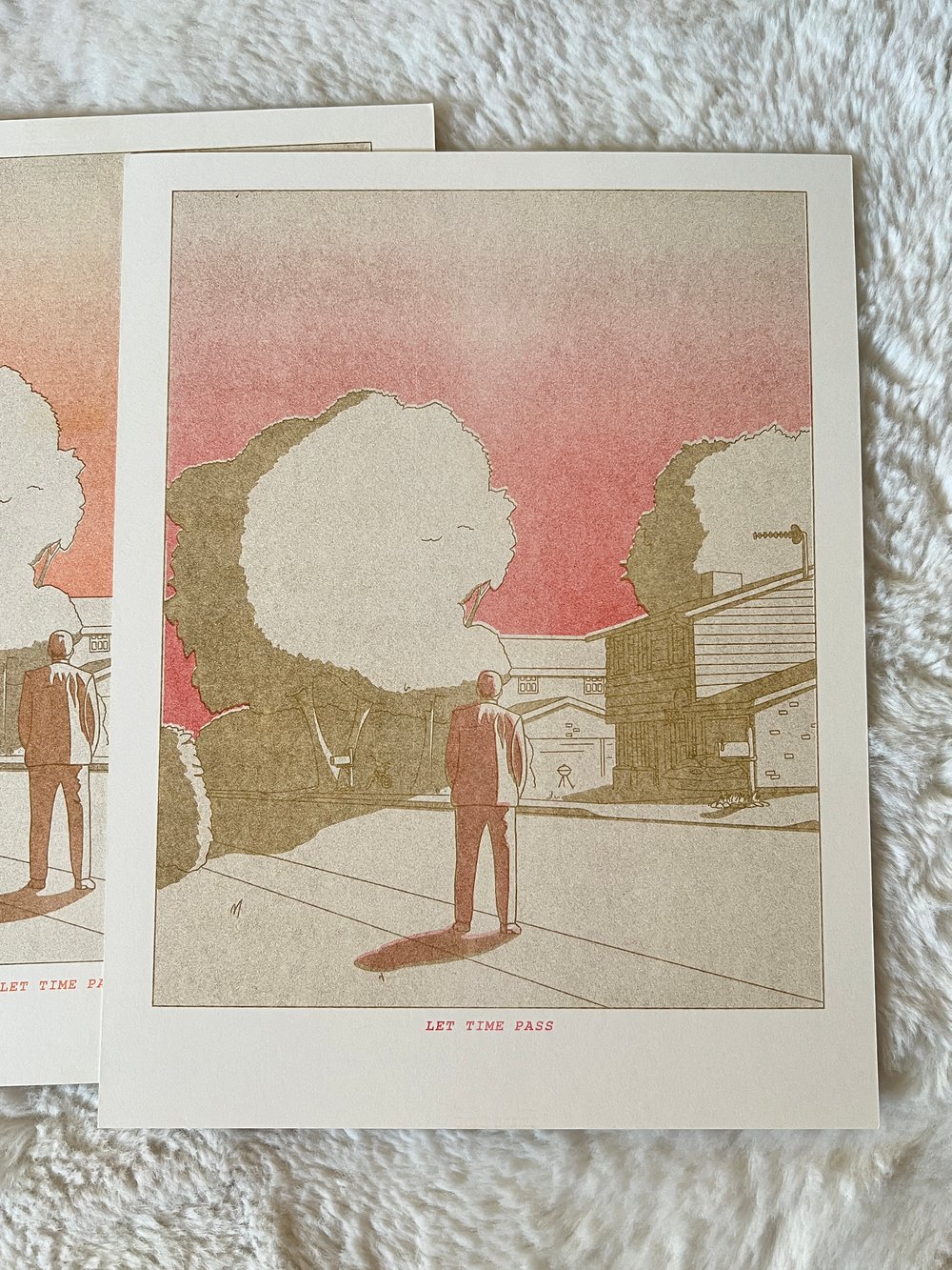 Image of "Let Time Pass" Mobius Risograph