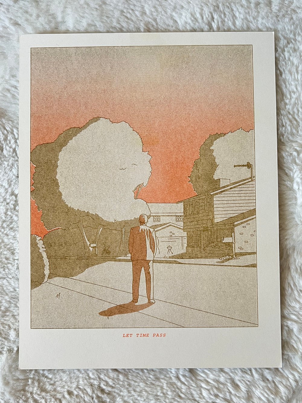 Image of "Let Time Pass" Mobius Risograph