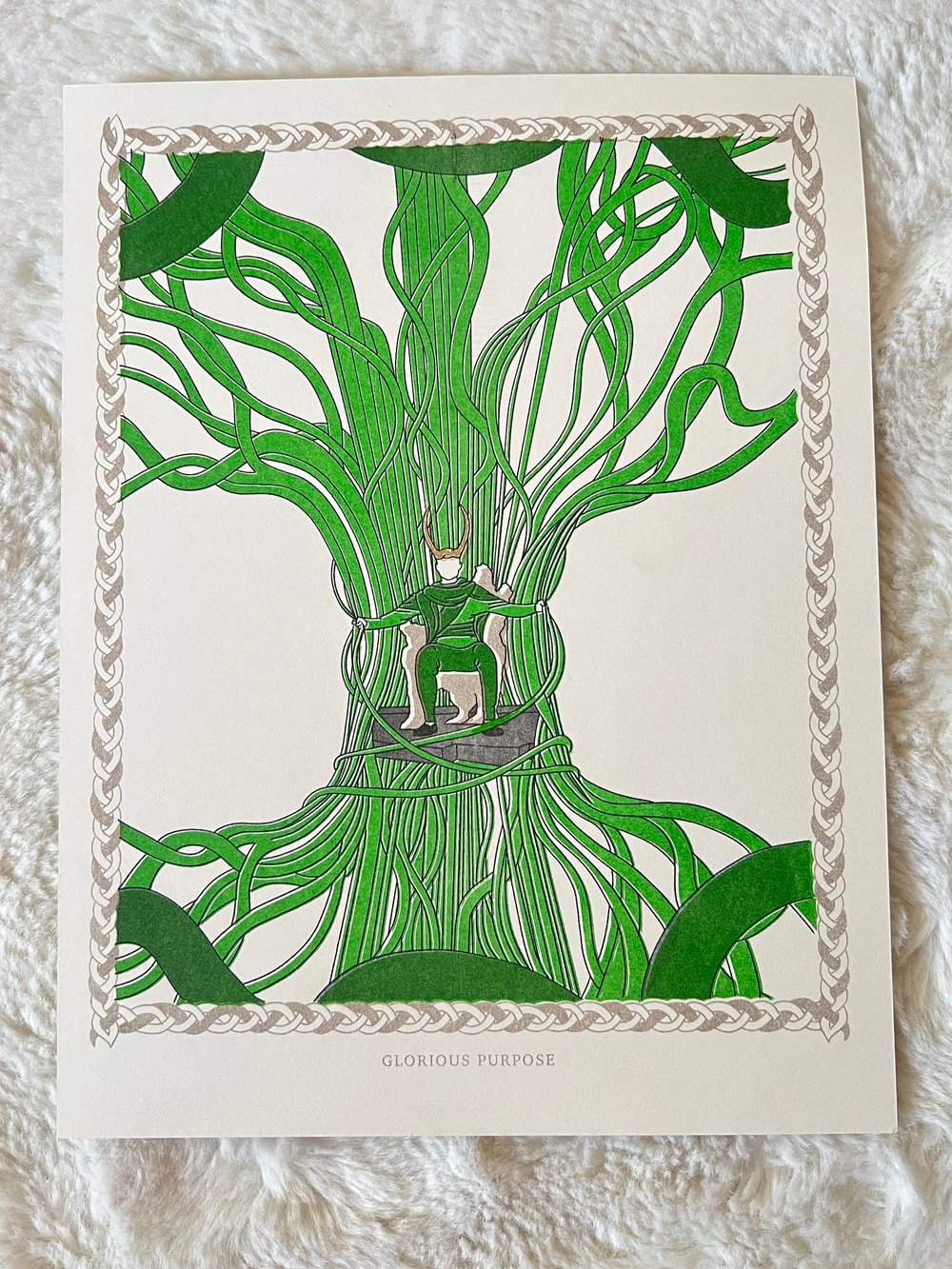 Image of "Glorious Purpose" Loki Risograph