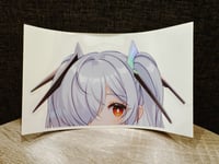 Image 2 of [Preorder] Anachiro Cinderella Window Holo Peeker 7" Car Decal Sticker | Goddess of Victory: Nikke