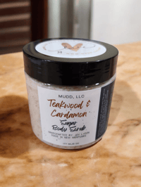 Image 1 of Cardamom & Teakwood sugar scrub- 6 oz