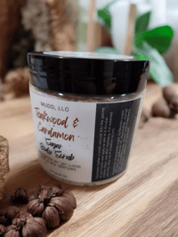 Image 2 of Cardamom & Teakwood sugar scrub- 6 oz