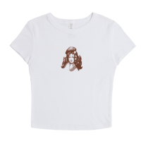 Image 1 of BROWN BERET BABY TEE