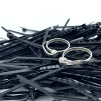 Image 1 of Zip Tie Rings (Sterling Silver)