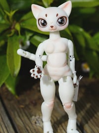 Image 3 of Shorthaired Cat Girl Small 1/6 Ball Jointed Doll Base | Chubby body, Multiple Color Options 19/20