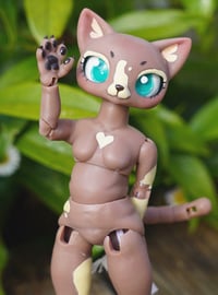 Image 5 of Shorthaired Cat Girl Small 1/6 Ball Jointed Doll Base | Chubby body, Multiple Color Options 19/20