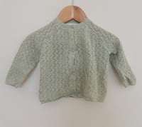 Image 1 of Zara knit baby cardigan sz 6-9m