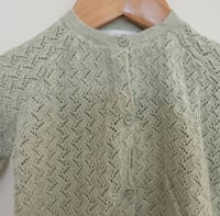 Image 2 of Zara knit baby cardigan sz 6-9m