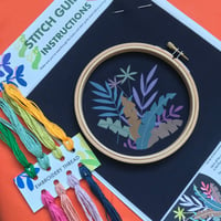 Image 2 of Midnight Jungle Embroidery Kit