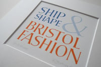 Image 4 of Ship Shape and Bristol Fashion Fine Art Print