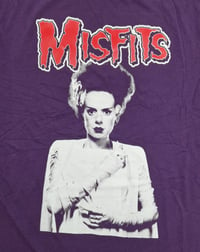 Image 1 of Misfits Bride of Frankenstein purple t-shirt 