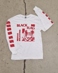 Image 1 of Black Flag Nervous Breakdown white long sleeve