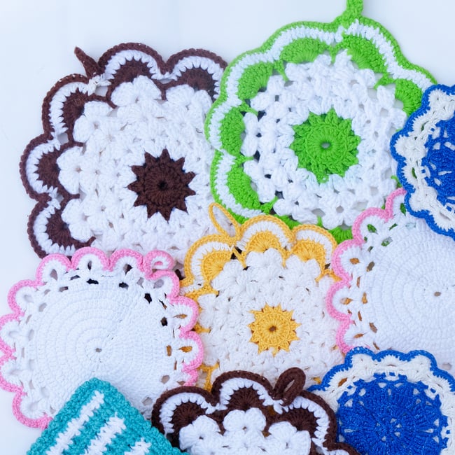 Vintage Swedish Pot Holders 