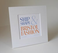 Image 2 of Ship Shape and Bristol Fashion Fine Art Print