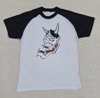 Image 1 of Hannya Mask Raglan Shortsleeve - Bone Trail Apparel