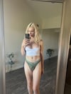Green Calvin Klein Thong 