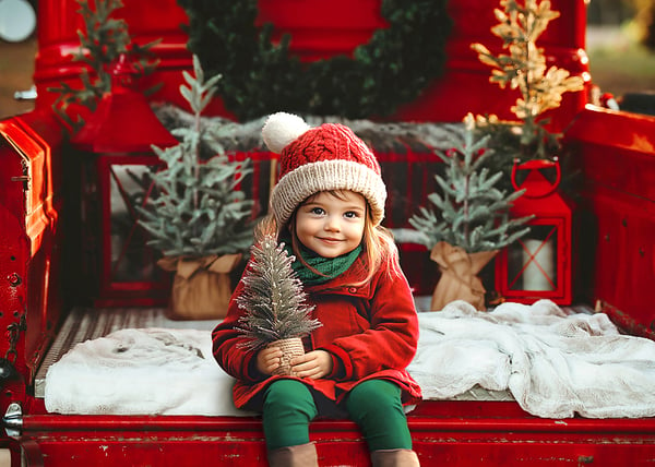 Image of Red Truck Christmas Minis