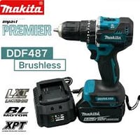 Makita DDF487 Screwdriver Cordless Percussion Drill 18V Electric Variable Speed Brushless Motor Impa